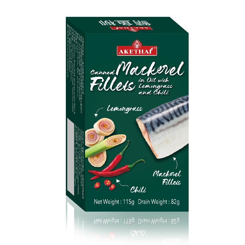 Akethai Canned Mackerel Fillets in Oil with Lemongrass and Chili 1-01