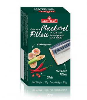 Akethai Canned Mackerel Fillets in Oil with Lemongrass and Chili 1-01